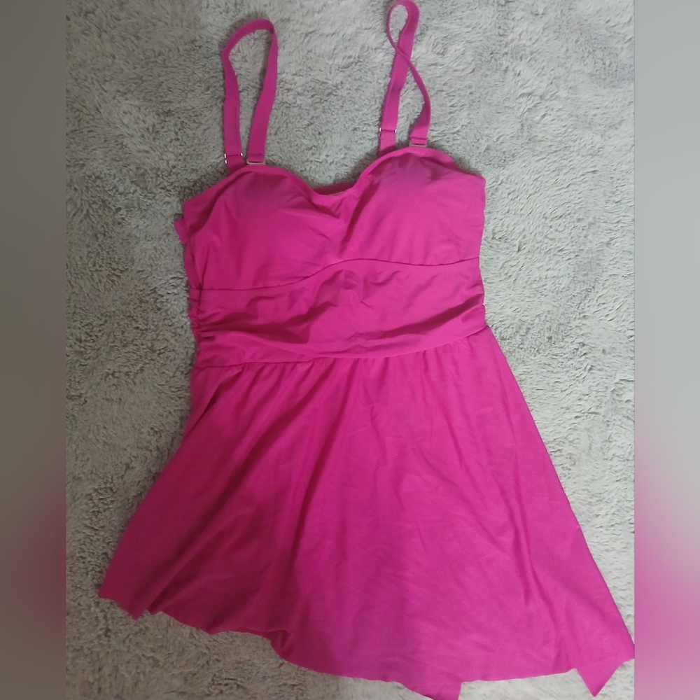 Vibrant Pink Sleeveless Dress